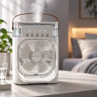 Мини кондиционер Air Cooler Fan 4в1 с USB, ночником, увлажнителем и LED подсветкой для дома
