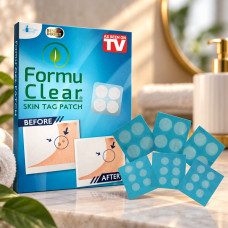 Бактерицидные прозрачные пластыри Formu Clear круглой формы для удаления папиллом и бородавок, 30 шт