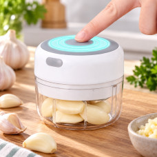 Электрический кухонный измельчитель Release hands one click garlic мини чоппер с контейнером
