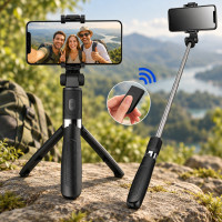 Монопод-трипод с Bluetooth пультом Unit L01 Black для телефона и селфи
