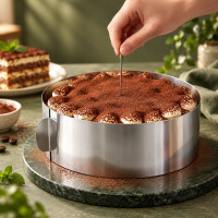 Кондитерское раздвижное кольцо Cake Ring для выпечки, круглая форма 16-30 см