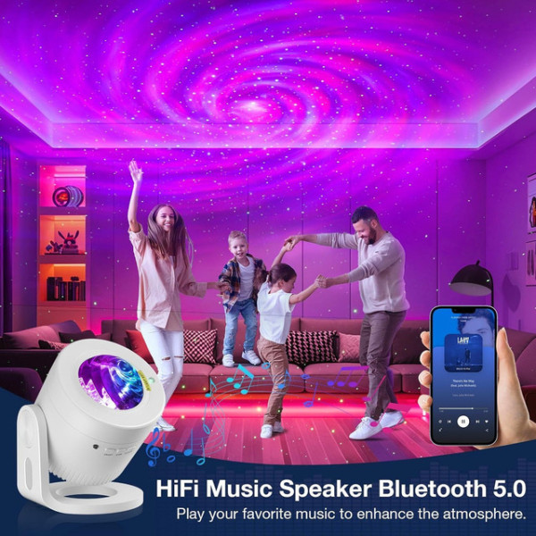 Ночник-проектор AND LY-1069 с Bluetooth динамиком и светодиодной RGB подсветкой звездного неба