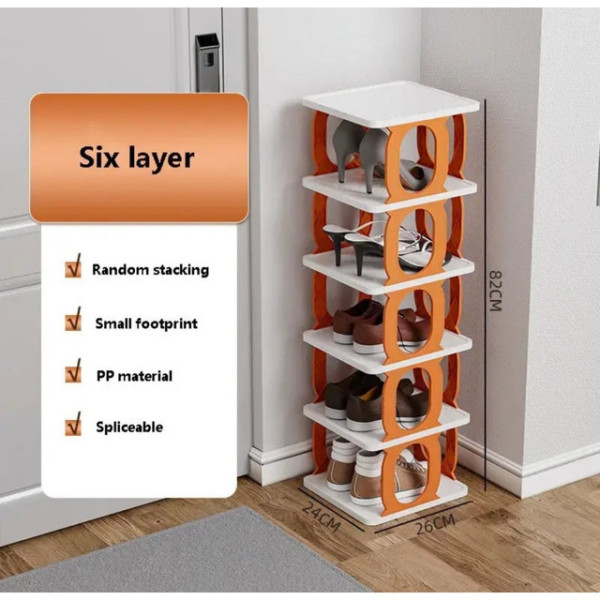 Полка для обуви и книг с 5 отделениями Shoe rack AND LY-581