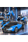 Машина-трансформер Bugatti Robot Car с пультом управления, масштаб 1:18, синяя и красная