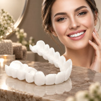 Съемные виниры Smile Veneers для зубов снеп он смайл 2 челюсти