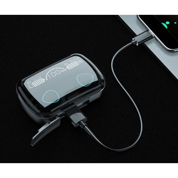 Наушники-вкладыши Bluetooth 5.1 TWS M10 с кейсом-повербанком и LED дисплеем
