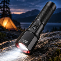 Ручной аккумуляторный фонарь Bailong BL CB 2506 LED с 5 режимами и зарядкой USB