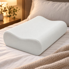 Подушка ортопедическая Memory Pillow с эффектом памяти для сна прямоугольной формы