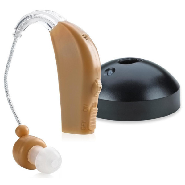 Внутривушной электронный аккумуляторный слуховой аппарат Ultra Sound Amplifier с регулятором громкости для сла