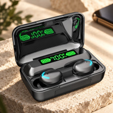 Беспроводные Bluetooth-наушники-вкладыши TWS BTH-F9-5 с цифровым кейсом и LED-дисплеем