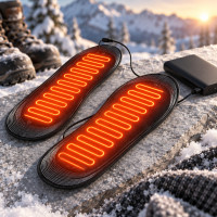Универсальные стельки с USB-подогревом, размер 35-40, черные