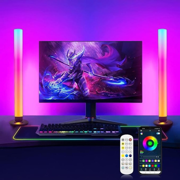 Напольный торшер KBB-3A LED RGB с пультом управления, комплект 2 шт, интерьерное освещение