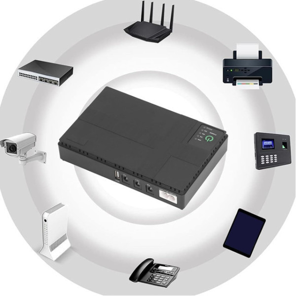 Источник бесперебойного питания UPS 10400 mAh 36W для роутера с резервным аккумулятором оборудования