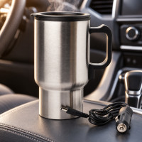 Термокружка автомобильная Electric Mug с подогревом от прикуривателя, объем 400 мл