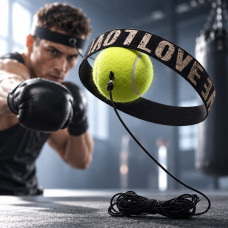 Тренажер для бокса FIGHT BALL с теннисным мячиком на резинке для отработки ударов