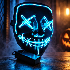 Маска неоновая Purge Mask Судная ночь ABC для карнавала унисекс
