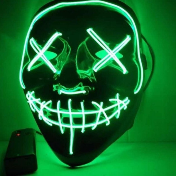 Маска неоновая Purge Mask Судная ночь ABC для карнавала унисекс