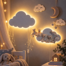 Детский светодиодный ночник Cloud Lights AND HA-43 с мягким тёплым светом
