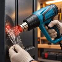 Фен строительный X512 1600W с насадками для ремонта и пайки в пластиковом кейсе