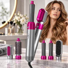 Мультистайлер 5 в 1 Hot Air Styler с пятью насадками и терморегулятором для разных типов волос и придания объе