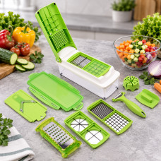 Овощерезка механическая Nicer Dicer Plus Найсер Дайсер Плюс для нарезки фруктов, овощей и сыров