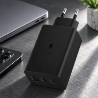 Сетевое зарядное устройство Trio 65W с двумя USB-C портами и поддержкой быстрой зарядки