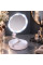 Настольное косметическое зеркало My Fold Away с LED подсветкой, белое, складное, USB питание, круглое, с подст