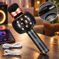 Беспроводной караоке микрофон Wster WS-2911 Bluetooth с колонкой и эффектами голоса