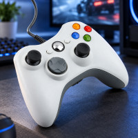 Беспроводной игровой джойстик Controller ODI для приставки 360 и ПК с USB-подключением, черный/белый