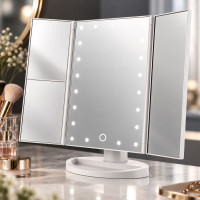 Настольное косметическое зеркало Superstar Magnifying Mirror с LED-подсветкой и увеличением
