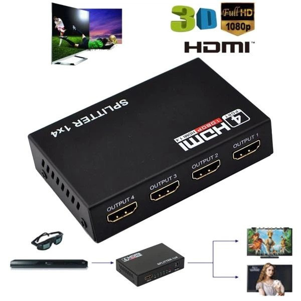 Сплиттер HDMI 1x4 MAG 4K для распределения видеосигнала на четыре устройства