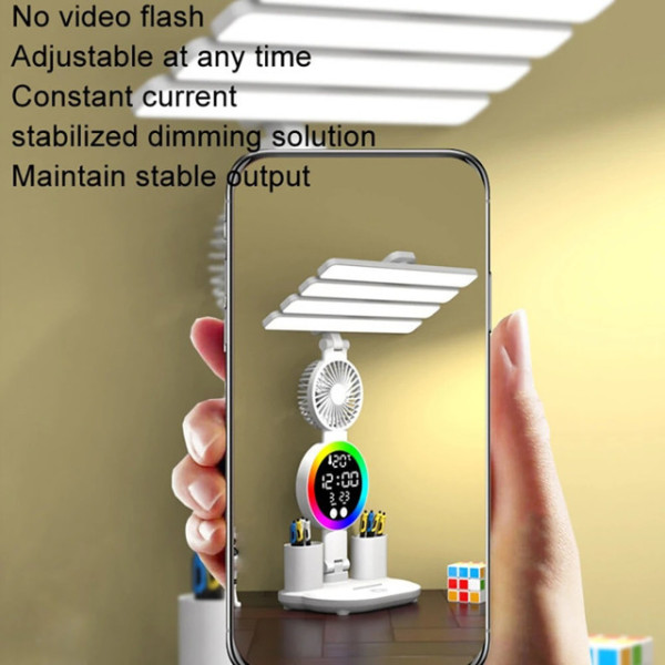 Настольная светодиодная лампа KRX-104 LED RGB с вентилятором и подсветкой