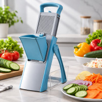 Овощерезка Vegetable cutter 223-6 с регулируемой толщиной нарезки и контейнером, многофункциональная