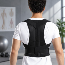 Грудопоясничный корректор осанки Back Pain Need Help для детей и взрослых с полужесткой фиксацией