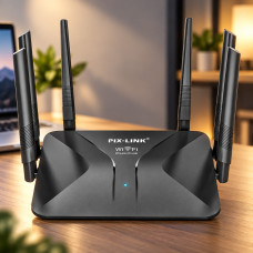 Роутер Pix-link LV-WR50Q с внешними антеннами 6 шт. Wi-Fi 300 Мбит для дома и офиса