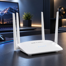 Проводной роутер LB-Link BL-WR450H с четырьмя внешними антеннами Wi-Fi 2.4GHz для дома и офиса