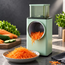 Ручная овощерезка мультислайсер барабанная 3в1 Vegetable Cutter из нержавеющей стали