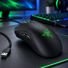 Проводная игровая мышь DeathAdder Essential USB с оптическим сенсором 6400 DPI для настольного ПК