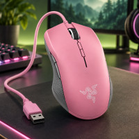 Проводная игровая мышь Lancead Tournament Edition Pink USB с подсветкой, 16000 DPI