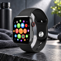 Умные часы HiWatch T500+ с сенсорным экраном 1,75 дюйма, функцией звонков и уведомлений, черные