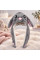 Шапка с подсветкой Pikachu Toys Grey с подвижными ушками в виде серого зайчика для весны и осени
