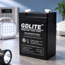 Аккумулятор свинцово-кислотный GDLITE GD-645 6 В 4 Ач для фонарей, весов и электроприборов