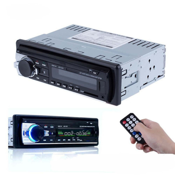 Автомагнитола JSD-520 1 DIN с поддержкой Bluetooth, USB, SD, AUX и FM радио мощностью 60 Вт