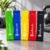 Фитнес резинки BodBands с 5 уровнями сопротивления для тренировок, йоги и растяжки