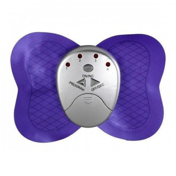 Миостимулятор массажер бабочка Butterfly Small XM-1002 Purple для ног, плеч, рук, спины, бедер и ягодиц на бат