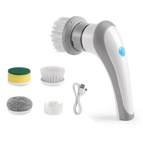 Многофункциональная электрическая щетка для уборки Electric Cleaning Brush 3в1 с цельной ручкой