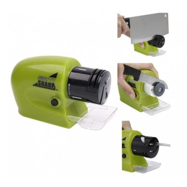 Электрическая точилка Swifty Sharpener для ножей и ножниц, беспроводная на батарейках