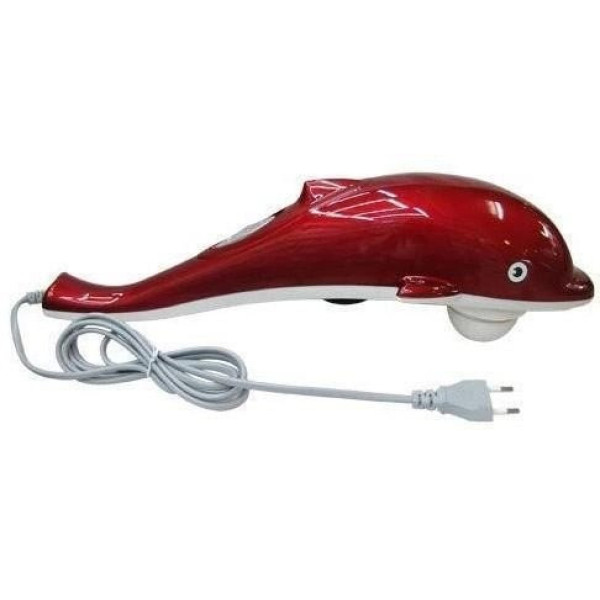 Ручной вибромассажёр для тела Bishop Small Dolphin Massager с 3 насадками для антицеллюлитного и разминающего
