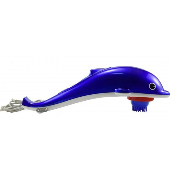 Ручной вибромассажёр для тела Bishop Small Dolphin Massager с 3 насадками для антицеллюлитного и разминающего