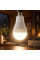 Светодиодная лампа с аккумулятором E27 2 x18650 20W энергосберегающая LED лампочка форма груша белый свет